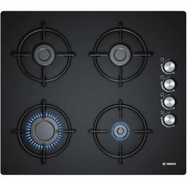 Bosch POP6C6B11O 4 Gözlü Gazlı Cam Yüzeyli Ocak Siyah