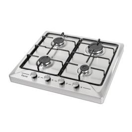 Ferre T1040-CE 4 Gözlü Gazlı Metal Yüzeyli Setüstü Ocak Inox