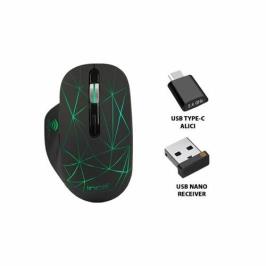 Inca IWM-551 Rechargeable 4 Led Illuminated Silent Type-c & Usb Wireless Mouse