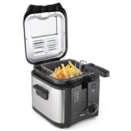 King DF23 Maxi Fryer 1600 W 2.5 lt Isı Ayarlı Fritöz Gümüş/Siyah