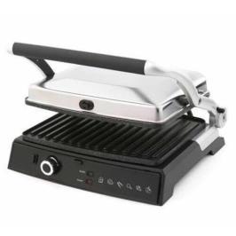 King K 462 Grillmaster 2000 W 6 Adet Pişirme Kapasiteli Teflon Çıkarılabilir Plakalı Izgara ve Tost Makinesi Inox 