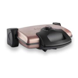 Schafer Start Rosegold 2000 W 6 Adet Pişirme Kapasiteli Teflon Çıkarılabilir Plakalı Izgara ve Tost Makinesi
