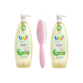 Uni Baby 2x700 ml Boyasız Pompalı Bebek Şampuanı 