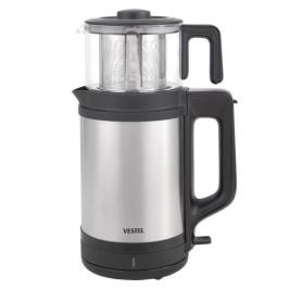 Vestel 4500 CX 1800 W 2.5 lt Su Isıtıcı Kapasiteli Çay Makinesi Inox