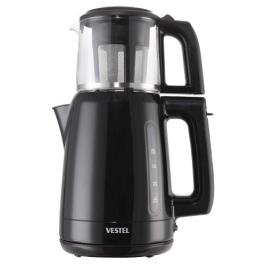 Vestel Sefa 3000 S 1700 W 0.9 lt Demleme Çay Makinesi Siyah