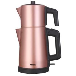 Vestel Sefa 5000 R 1800 W 1.1 lt Demleme Çay Makinesi Siyah-Pembe